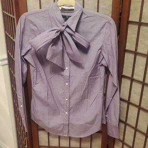 GAP Purple Long Sleeve Button Down Shirt